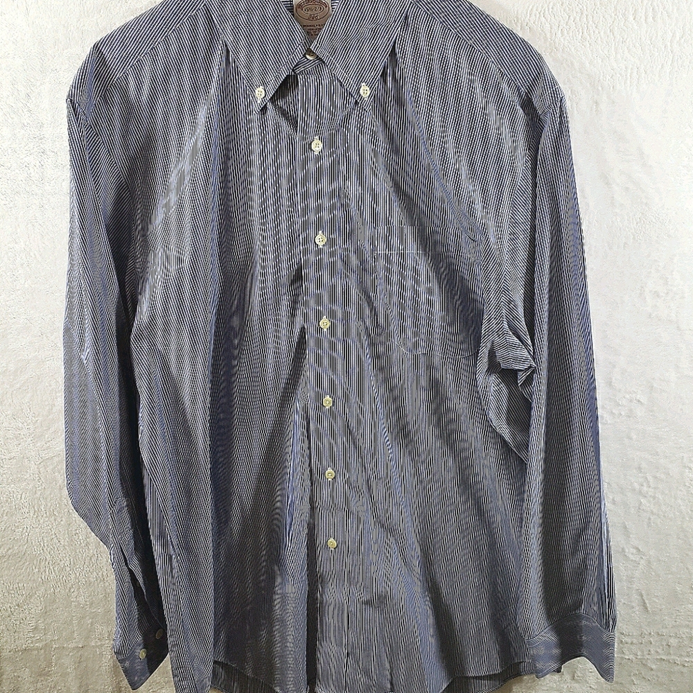 BROOKS BROTHERS 346 MEN SIZE 15.5-2/3 STRIPE SHIRT